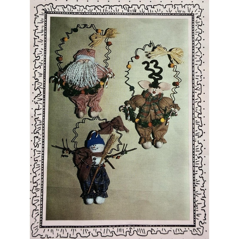 Freckles & Company #124. "Candy Cane Christmas" vintage (1995) craft pattern UC